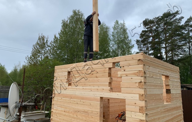 4 Брусовая баня  Б-13, 4х3м, 12 М², Ленинградская область, Выборгский район, г. Приморск (3)